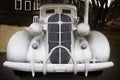 White car sculpture at the DeCordova Sculpture Park and Museum in Lincoln Massachusetts