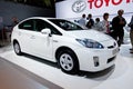 White car Tayota Prius