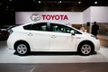 White car Tayota Prius