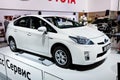 White car Tayota Prius