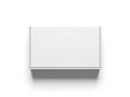 White cardboard box isolated on white background Royalty Free Stock Photo