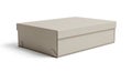 White Cardboard Box on Plain Background Royalty Free Stock Photo