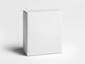 White Cardboard box template isolated on white background. AI generative Royalty Free Stock Photo