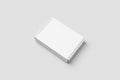 White cardboard postal, mailing box mockup Royalty Free Stock Photo