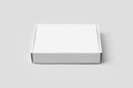 White cardboard postal, mailing box mockup Royalty Free Stock Photo