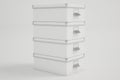 White Cardboard Storage Boxes
