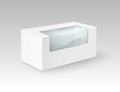 White Cardboard Take Away Box For Sandwich, Gift