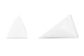White Cardboard Triangle Box Cream, Juice or Milk Pack Mock Up. 3d Rendering
