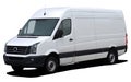 White cargo minibus. Royalty Free Stock Photo