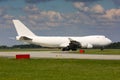 White cargo plane