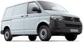 White cargo van Royalty Free Stock Photo