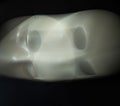 White mask in blurred motion Royalty Free Stock Photo