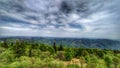 white Carpathians from the lookout tower