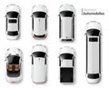 Cars Top View Set Royalty Free Stock Photo