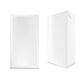 White Carton Box For Milk Or Juice Royalty Free Stock Photo