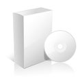White carton box for software Royalty Free Stock Photo
