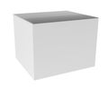 White Carton Mail Box Mockup for Design Project Mock Up 3D illustration Isolate on White Background