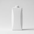 White Carton Packaging on White Background Royalty Free Stock Photo