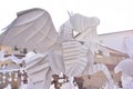 White carton sculpture of a flying horse - the universal symbol of liberty and free spirit