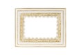 White carved picture frame Royalty Free Stock Photo