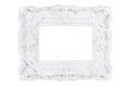 White carved picture frame