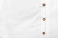 White casual shirt with the coconut shell button Royalty Free Stock Photo