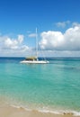 White Catamaran Royalty Free Stock Photo