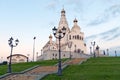 White cathedral at Minsk.Belarus Royalty Free Stock Photo