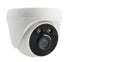 White CCTV perpective to the left side with copy space on isolated background Royalty Free Stock Photo