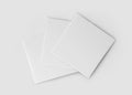 White CD-DVD Compact Disk Mockup, blank cover 3d Rendered on Light Gray Background Royalty Free Stock Photo