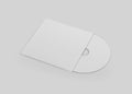 White CD-DVD Compact Disk Mockup, blank cover 3d Rendered on Light Gray Background Royalty Free Stock Photo