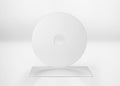 White CD-DVD Compact Disk Mockup, blank cover 3d Rendered on Light Gray Background Royalty Free Stock Photo