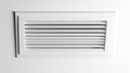 White Ceiling Air Vent  Rectangular Grille  Home Ventilation  HVAC System  Interior Design Royalty Free Stock Photo