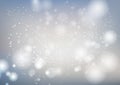 White, celebration abstract background, silver stars sparkle blur motion luxury vector illustration, seasonal holiday