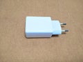 White cell phone charger Royalty Free Stock Photo