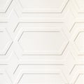 White cement wall tile texture with embossed geometric pattern Royalty Free Stock Photo