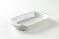 White ceramic baking dish Royalty Free Stock Photo