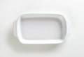 White ceramic baking dish Royalty Free Stock Photo