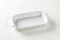 White ceramic baking dish Royalty Free Stock Photo