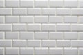 White ceramic bathroom wall tile pattern for background Royalty Free Stock Photo