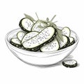 Bowl Of Cucumbers