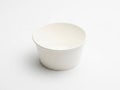 White ceramic bowl on a plain white background isolated on white background Royalty Free Stock Photo