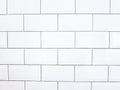 White ceramic brick tile background. Royalty Free Stock Photo