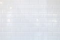 White ceramic brick tile wall,background Royalty Free Stock Photo