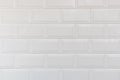 Details of a white ceramic brick tile wall background,seamless wall pattern. Royalty Free Stock Photo