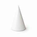 Basic Flat Cone On White Isolated Background