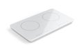 White ceramic cooktop Royalty Free Stock Photo