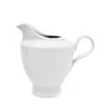 White ceramic creamer or saucier Royalty Free Stock Photo