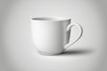 White ceramic cup white background, alone Royalty Free Stock Photo
