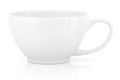 White ceramic cup empty blank for coffee or tea Royalty Free Stock Photo